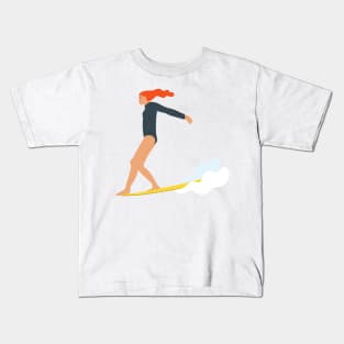 Surfing girl 1 Kids T-Shirt